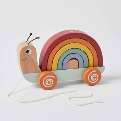Pull Along Rainbow Snail