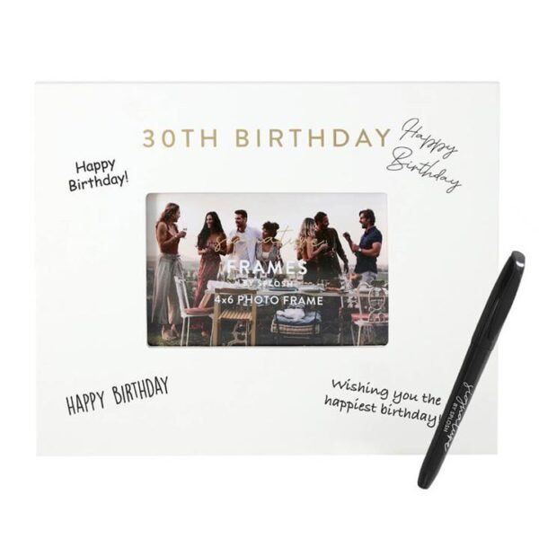 30th Birthday Signature Frame