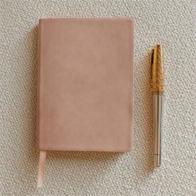 Keepsake Dusty Pink A6 Gold-Edged Notebook