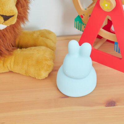 Soft Silicone Bunny Money Bank - Blue