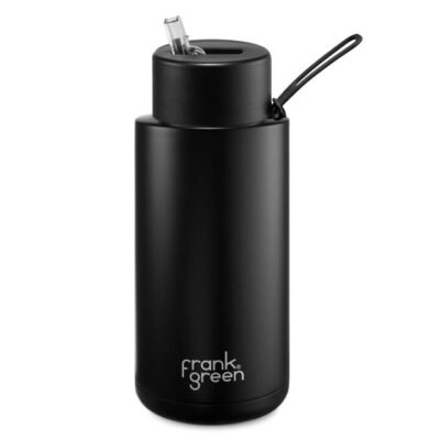 frank green Black Flip Straw Reusable Bottle