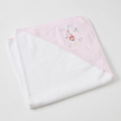 Birdy Embroidered Hooded Towel