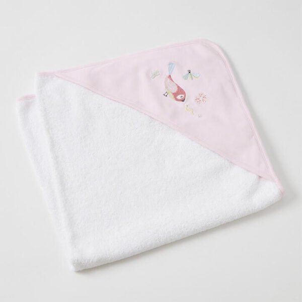 Birdy Embroidered Hooded Towel