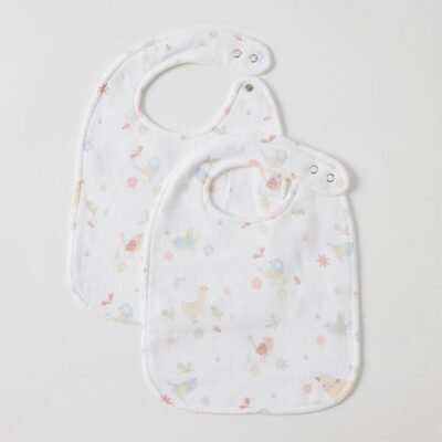 Birdy Muslin Bib Set