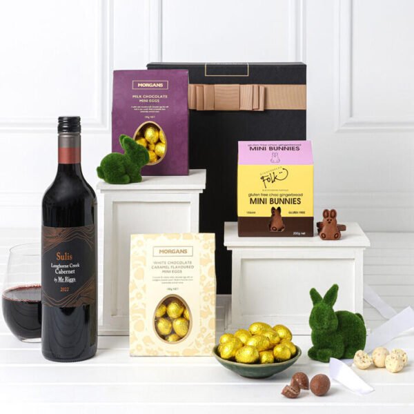 Chocolicious Easter Hamper with Red Wine