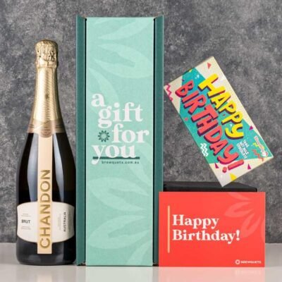 Birthday Sparkling Wine  Chocolate Hamper - Wine Gift Basket Perfect for Any Occasion | Brewquets Australia