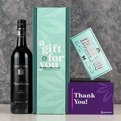 Thank You Wine  Chocolate Hamper - Premium Red 40 - Wine Gift Basket Perfect for Any Occasion | Brewquets Australia