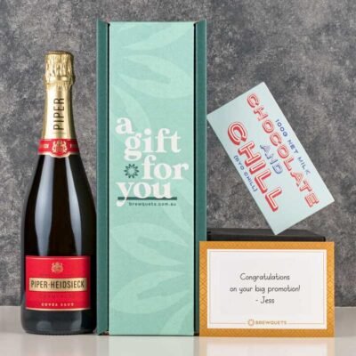 Champagne  Chocolate Hamper - Wine Gift Basket Perfect for Any Occasion | Brewquets Australia