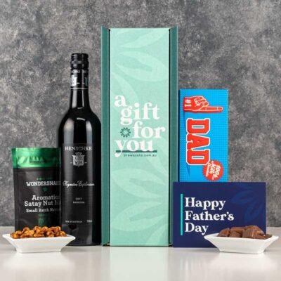 Fathers Day Wine  Snacks Hamper - Shiraz