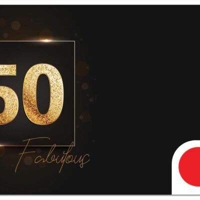 Happy 50th Birthday Gift Card