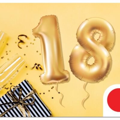 Happy 18th Birthday Gift Card
