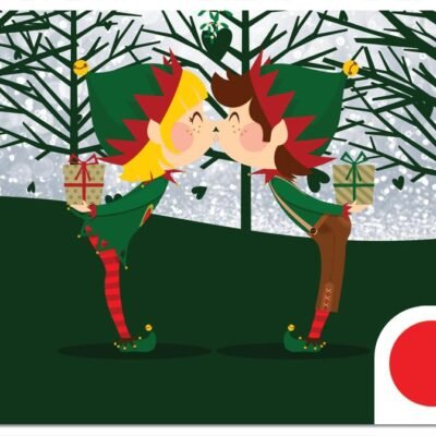 Kissing Elves Gift Card