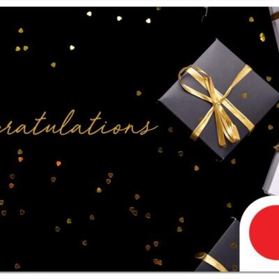 Congratulations Black Gift Card