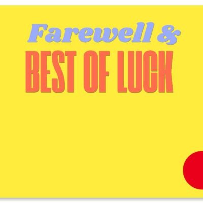 Farewell and Best of Luck Gift Card