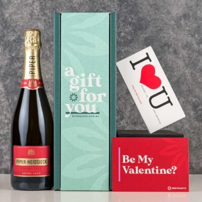Valentines Champagne  Chocolate Hamper - Henriot Champagne Brut Rose