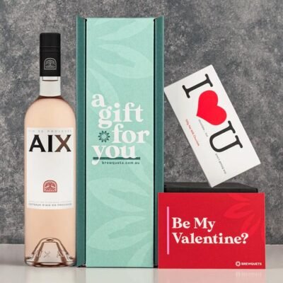 Valentines Wine  Chocolate Hamper - Premium White 30